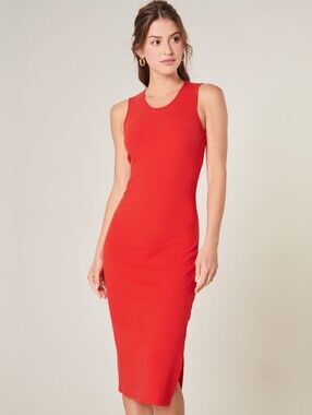 Sugarlips Red Ribbed Dress